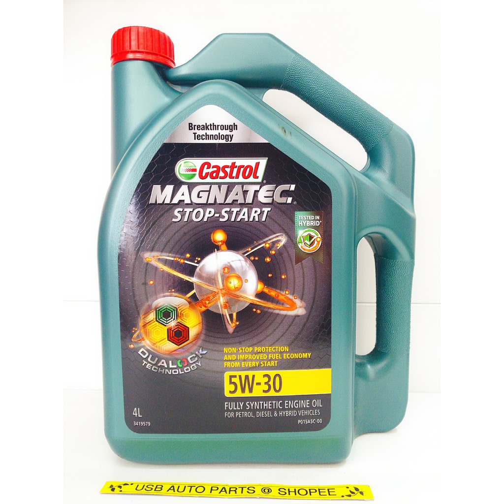 Castrol 0W30 Fully Synthetic Engine Oil StopStart Hybrid