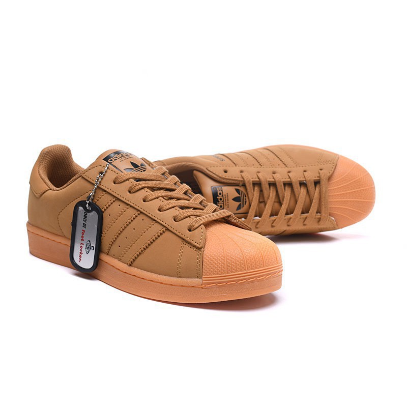 adidas superstar all brown