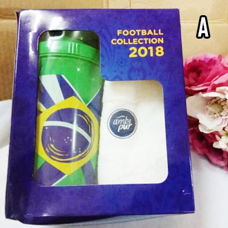 AMBI PURE limited edition Football Collection 2018 Water Bottles With Face Towel