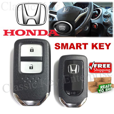 Honda smart key remote Jazz HRV CRV BRV 2 BUTTON | Shopee Malaysia