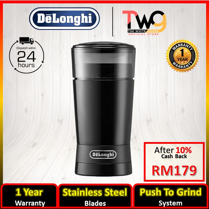 DeLonghi Coffee Grinder (Bean) KG200 Stainless Steel Blades Shopee