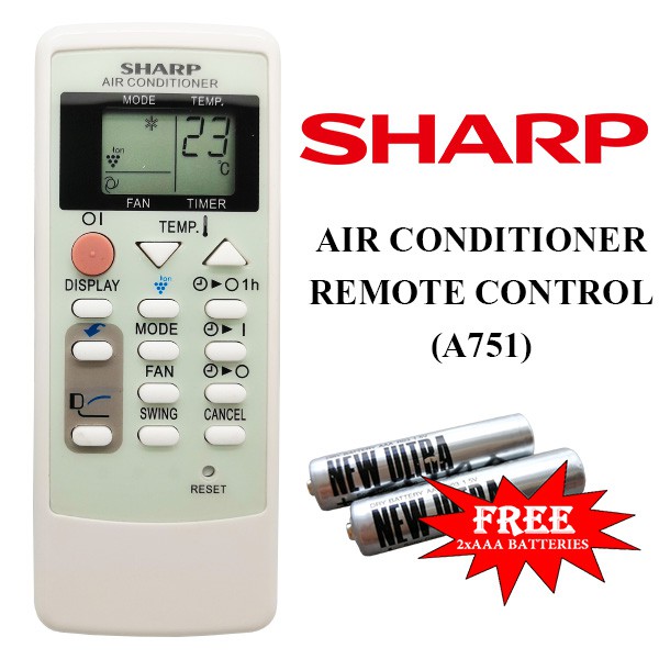 SHARP AIR CONDITIONER REMOTE CONTROL (A751) Shopee Malaysia