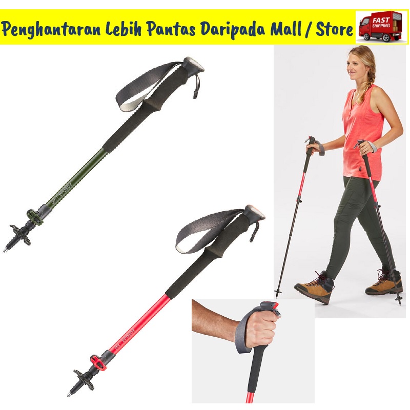 Quechua MH500 Mountain Walking Pole With Fast And Precise Adjustment