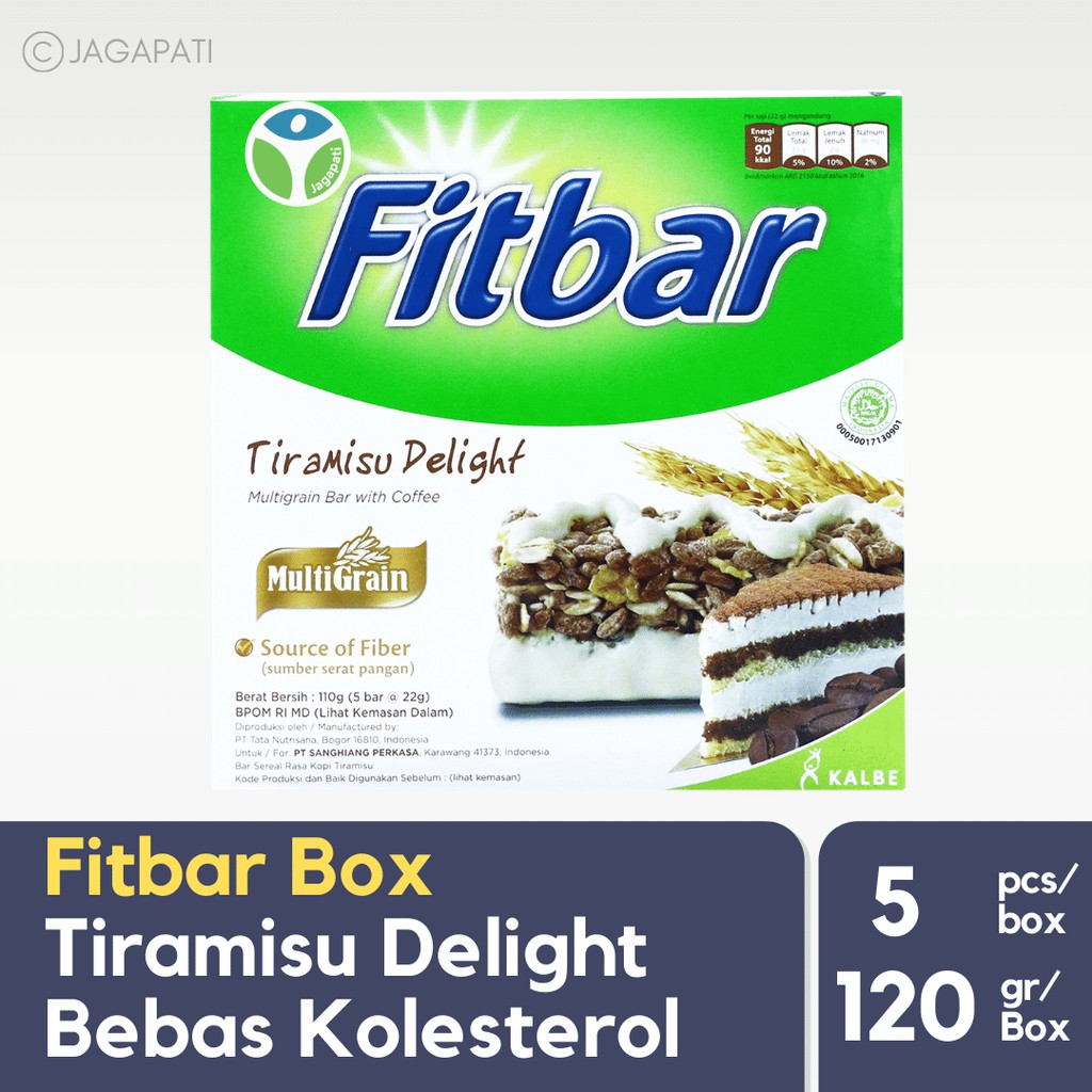 Fitbar Tiramisu 5x22 Gr Healthy Snack Diet Snack Shopee Malaysia