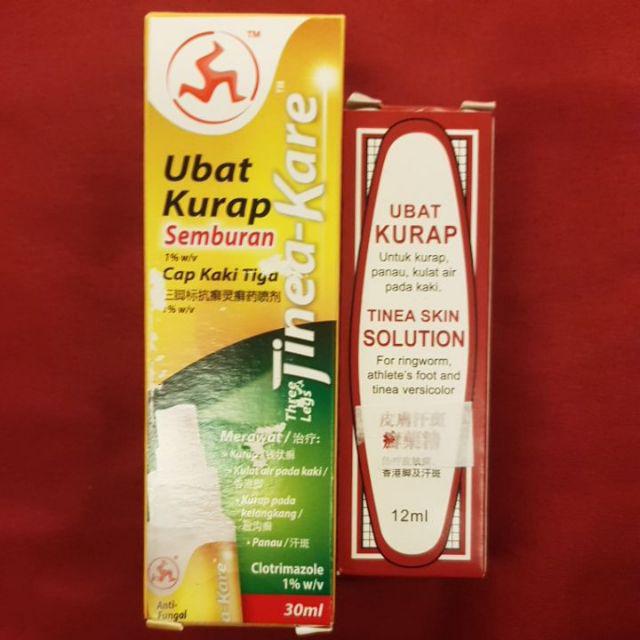 Cap Kaki 3 Ubat Kurap Tinea Skin Solution 12ml  Shopee 
