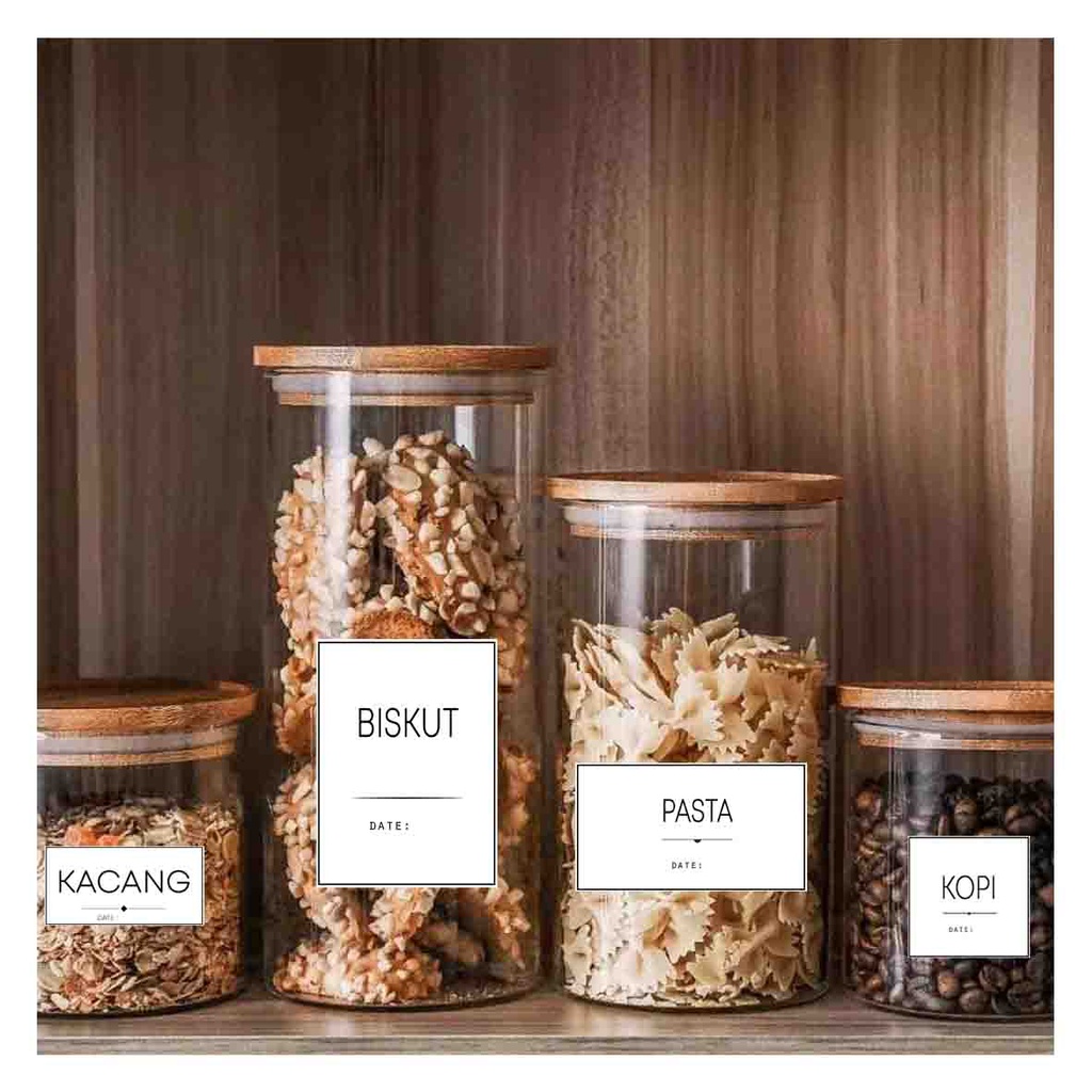 STICKER LABEL BARANG DAPUR / STICKER LABEL DAPUR WATERPROOF / STICKER