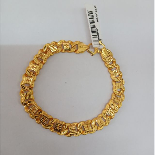 916 Gold Men Bracelet Shopee Malaysia