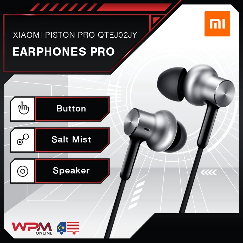 Original Mi In Ear Headphones Pro Hd Xiaomi Piston Hybrid Pro V5 Dual Dynamic Natural Sound Equalizer Stereo Qtej02jy Shopee Malaysia