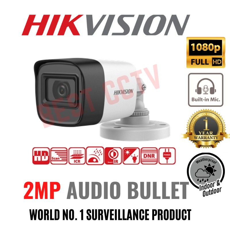 Buy Hikvision Cctv Ds 2ce16d0t Itfs 2mp Analog Turbo Full Hd 1080p 3 6mm Exir Audio Mic Outdoor Bullet Camera Tvi Only Seetracker Malaysia