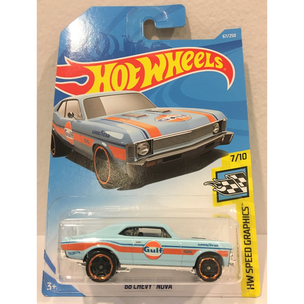 hot wheels 68 chevy nova gulf