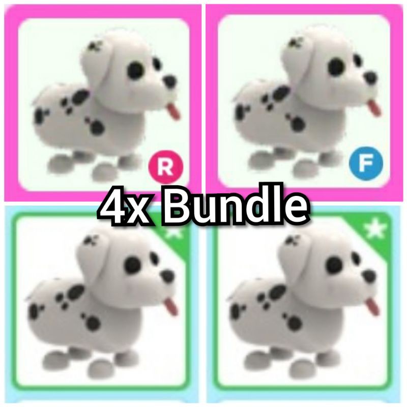 Adopt Me 4x Dalmation Santa Dog Making Neon Fly Ride Shopee Malaysia - roblox adopt me kelpie