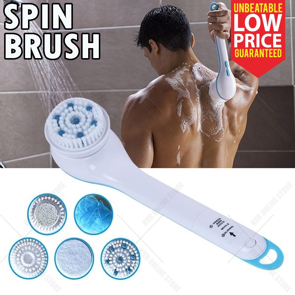 Spin Brush Shower Cleansing And Pamper Body Brush Massage Pedicure