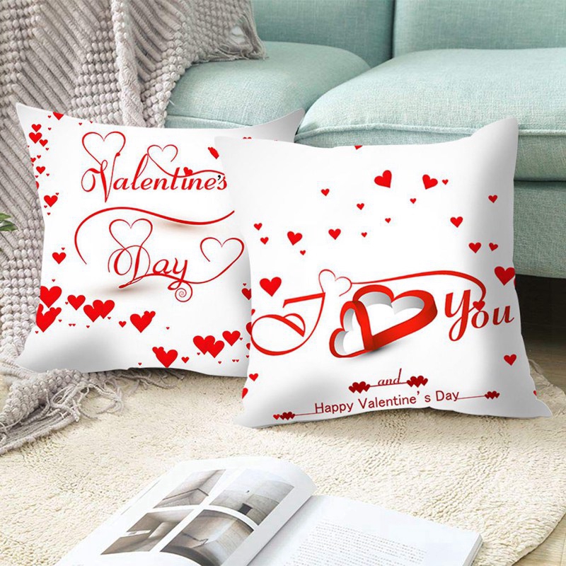 Yonglinhaod 2019 Valentine S Day Print Pillow Cases Polyester Soft