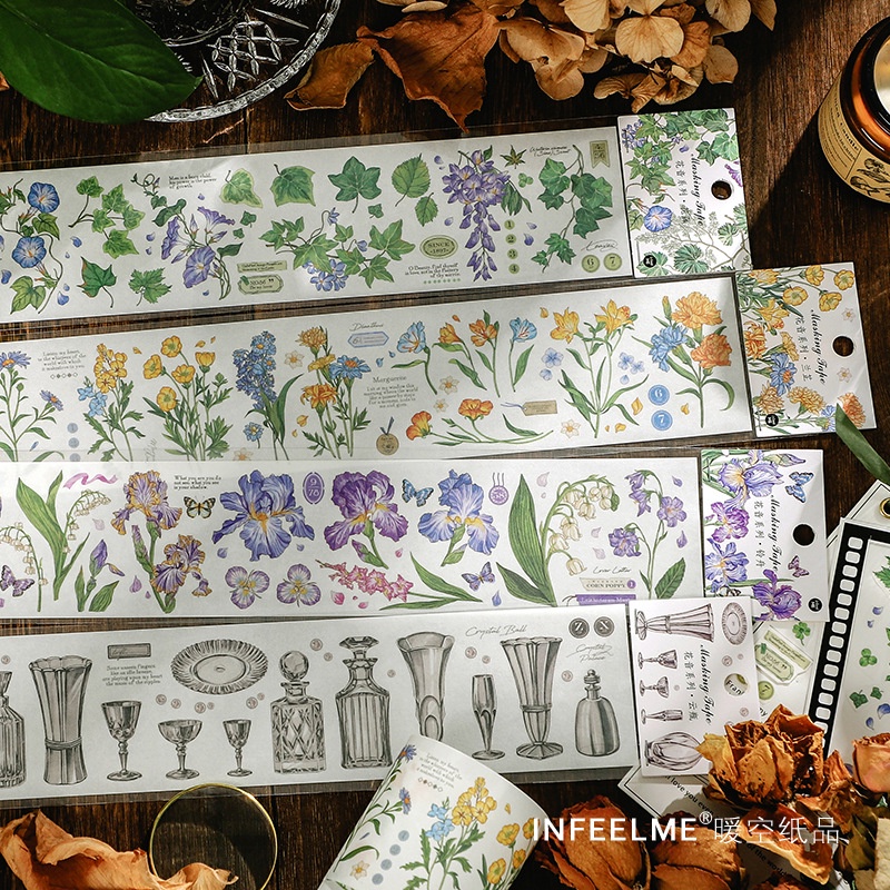 Fresh Flower Washi Masking Tape Crafts Tape Adhesive Tapes For