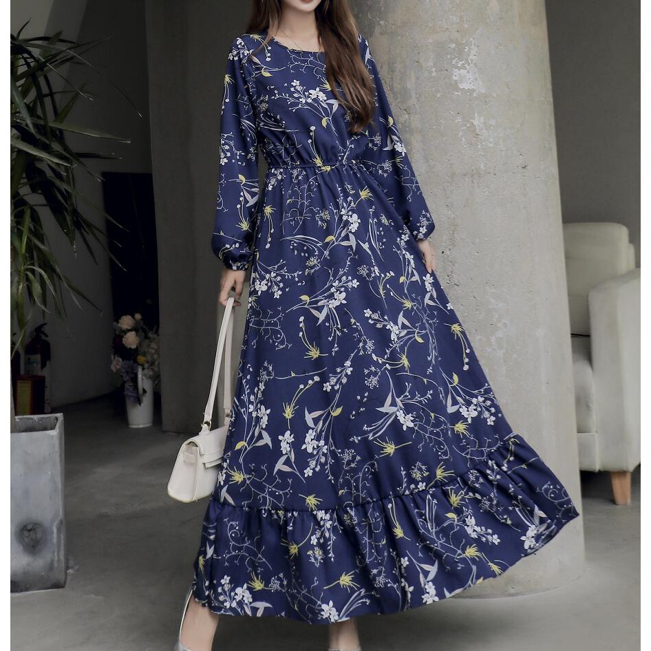 #102 Ready Stock Muslimah Women Dresses Long Sleeve Dresses Muslim Wear