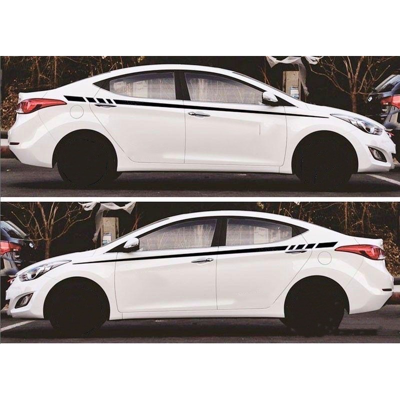 (Ready Stock )S189# 2pc Car Body Side Vinyl Decal Sticker | Shopee Malaysia