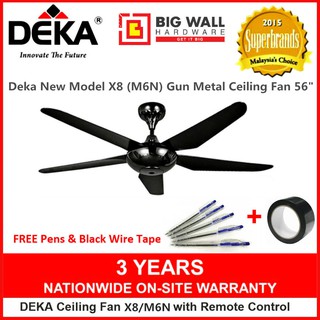 Deka K9 56 Remote Control Ceiling Fan K9 Black Shopee Malaysia
