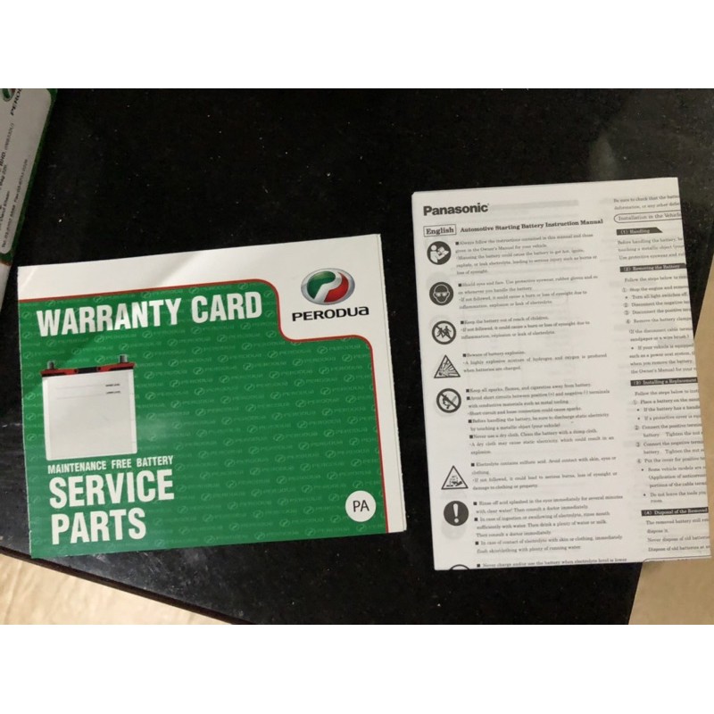 Original Perodua Gear Up Panasonic Free Maintenance Car Battery Ns40 34b19l Shopee Malaysia