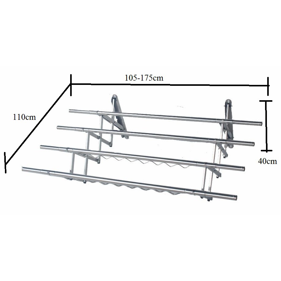 Gomez Solid Retracble Wall Clothes Hanger Penyidai Baju Dinding Wall Hanger Clothes Hanger Gantung Baju Indoor Hanger Shopee Malaysia