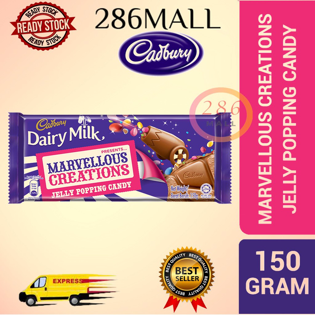 Cadbury Dairy Milk Chocolate Marvellous Creations Jelly Popping Candy