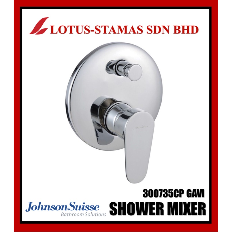 JOHNSON SUISSE 300735CP Gavi Single level concealed bath shower mixer