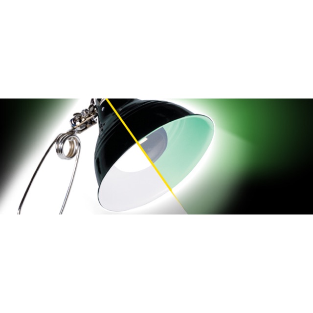 ExoTerra Glow Light Dome/ Porcelain clamp lamp with glow reflector for