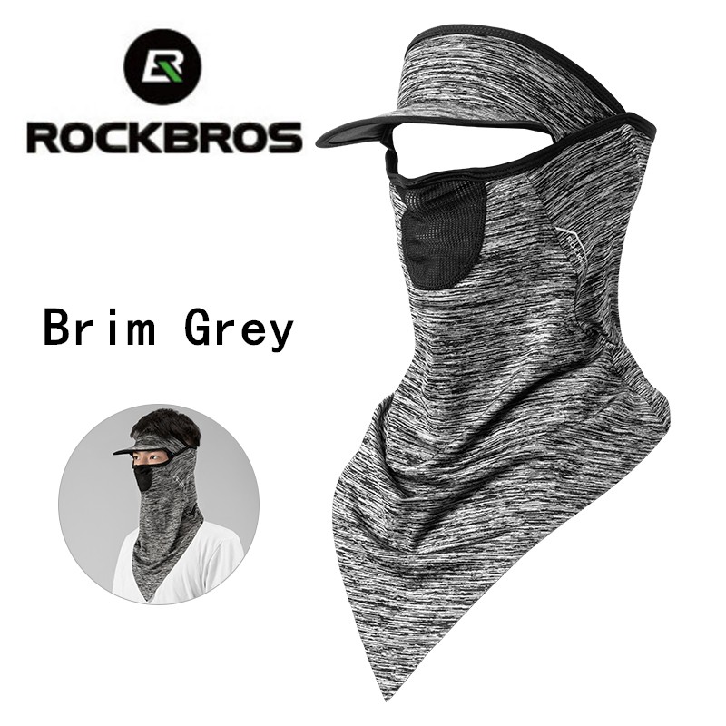 RockBros Summer Sports Triangle scarf Ice fabric Neck Warmer Headband Black 
