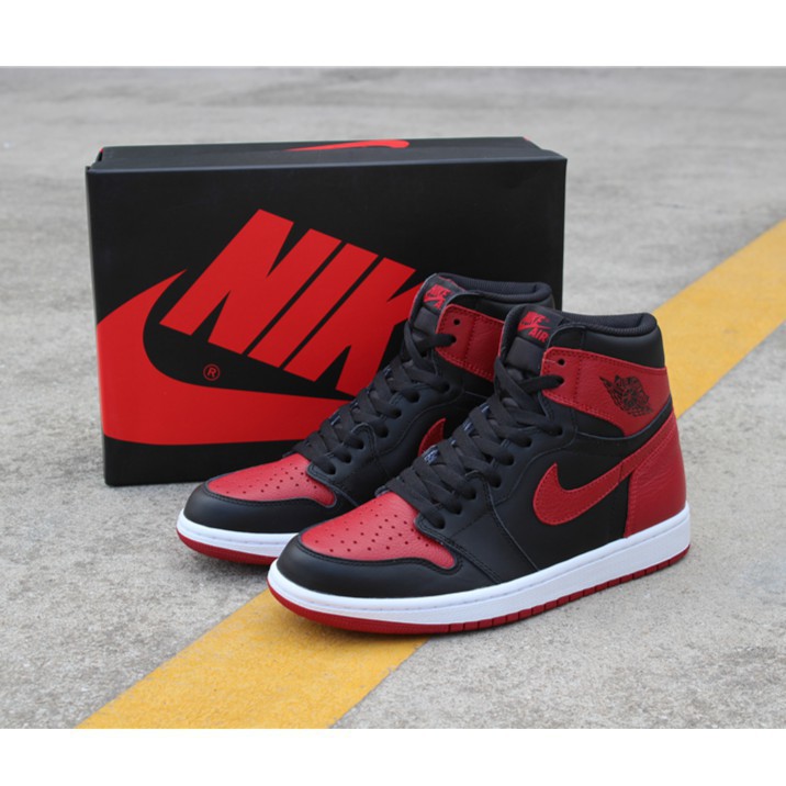 nike jordan red and black