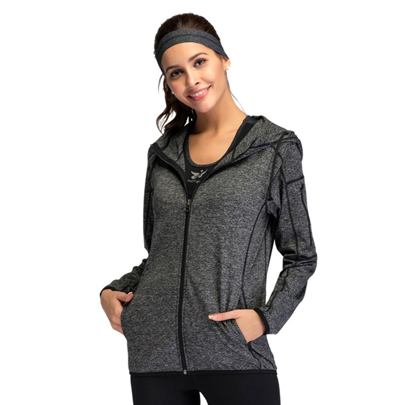 running jacket with zip pockets