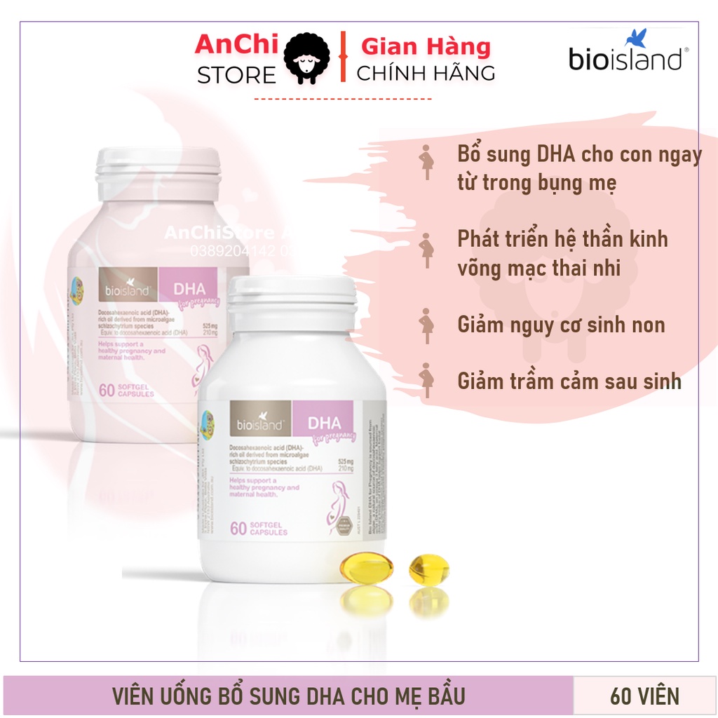 Dha vitamin supplement for pregnant mothers Bioisland DHA for Pregnancy