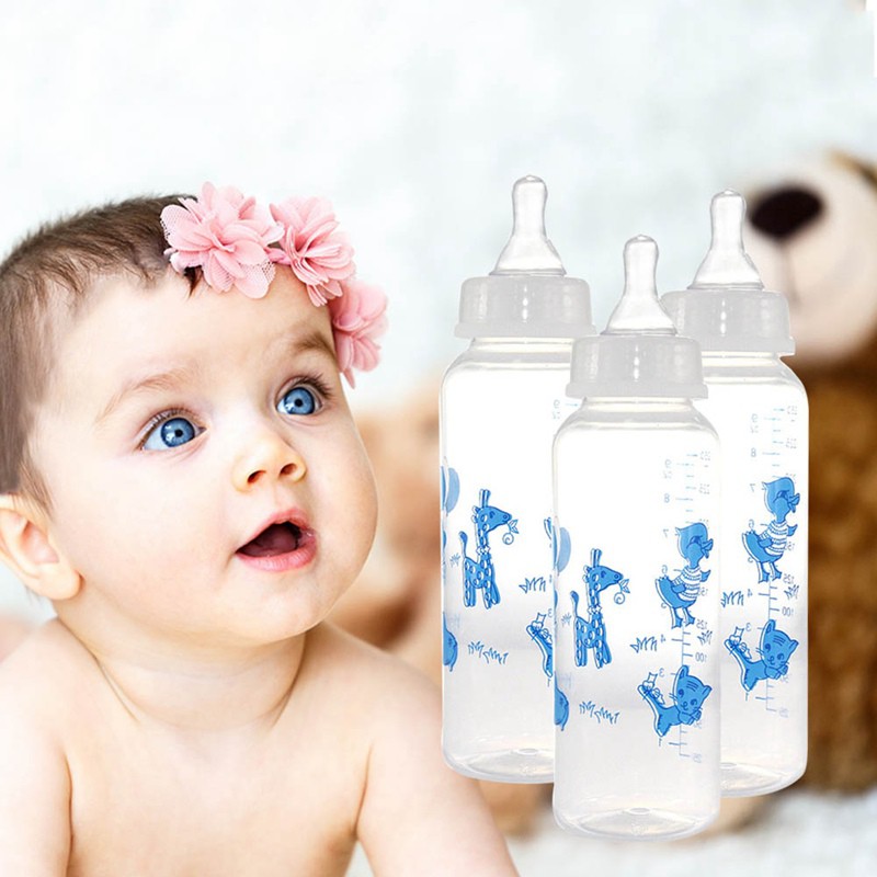 newborn baby drinking bottle