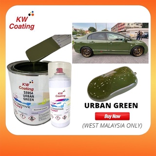 KW 2k Paint Se054 Urban Green Kereta Se054 Urban Green Cat Kereta 2k