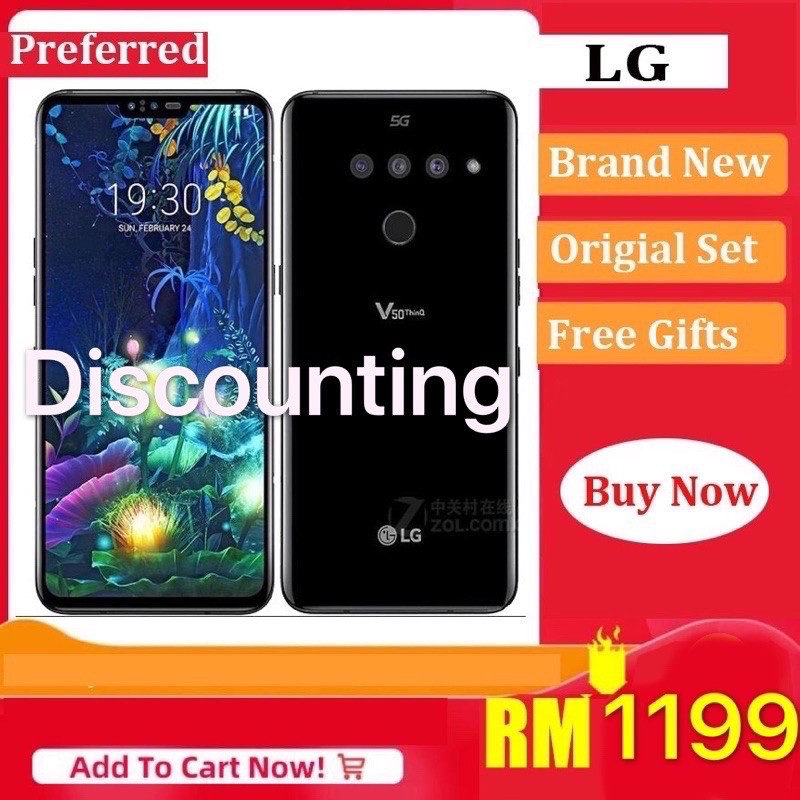 [Brand New] LG V50 ThinQ V500N Original Unlocked LTE NFC Snapdragon 855