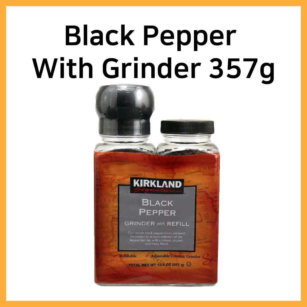 [Kirkland] Signature Black Pepper with Grinder 357g Shopee Malaysia