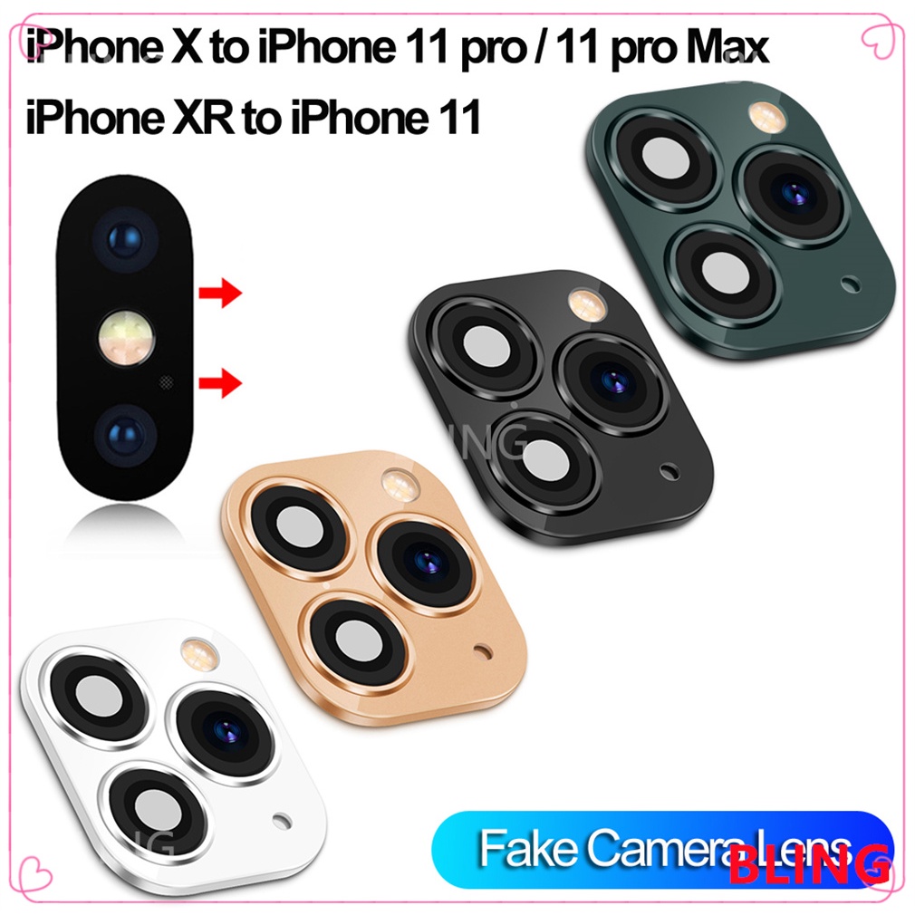 IPhone11 Fake Camera Lens Sticker Is Suitable for IPhone X XS Max To Change 11 Pro Max Metal Camera Lens In Seconds