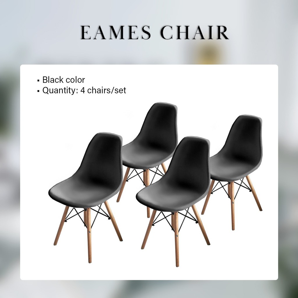 FINSSO: Creative Eames Simple Medium Sized Dining Table & Dining Chair