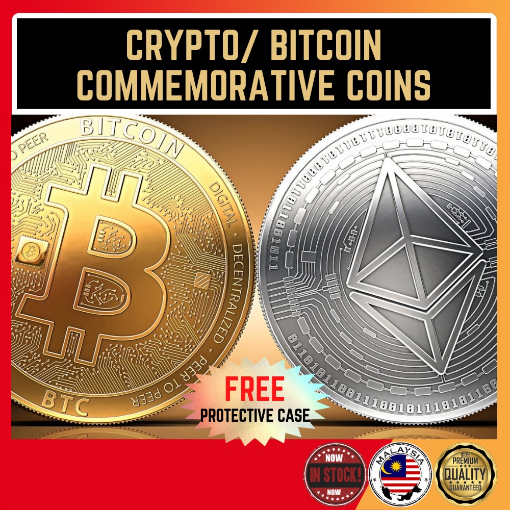 3mm Bitcoin BTC Gold Plated Token Miner Crypto Collection Collectible Coin Ethereum ETC Commemorative Coin Souvenir 比特币