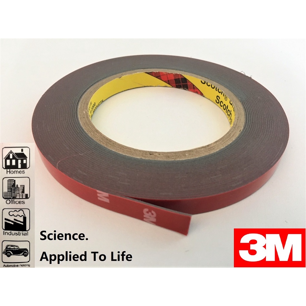 3m Tape Original Super Heavy Duty Industrial Double Sided Tape For Industrial Car Plate Wall Usage Shopee Malaysia