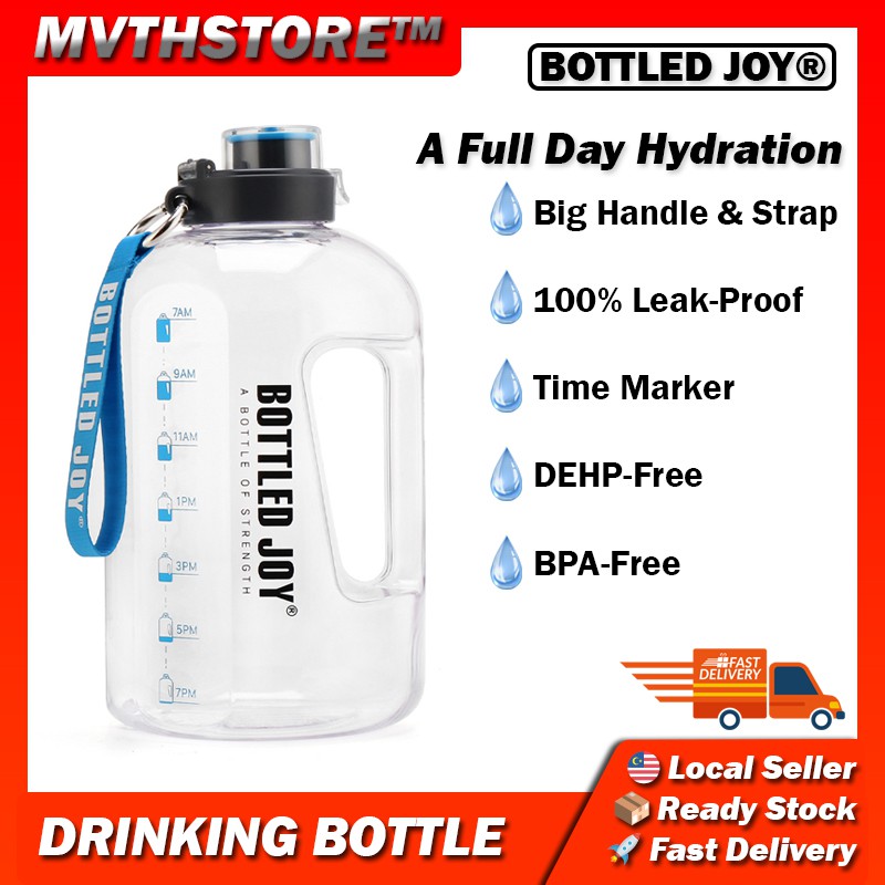 Bottled Joy Sport Water Bottle Large Drinking Bottle Botol Air BPA Free