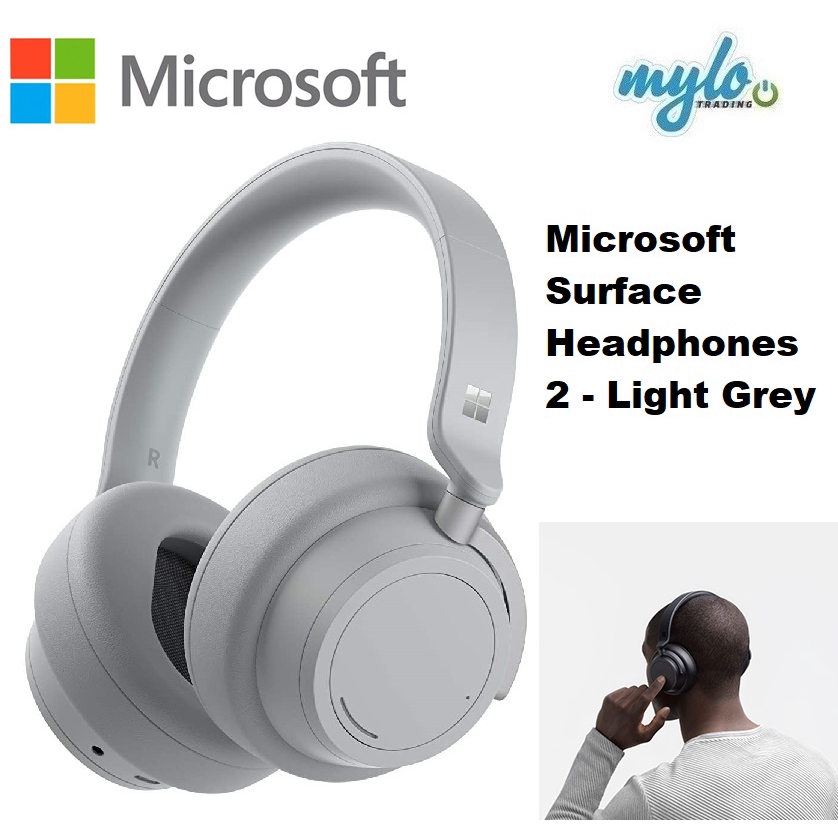 Microsoft Surface Headphones 2 Light Grey Shopee Malaysia