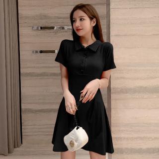 Summer New High Waisted One Piece Dress Shows Temperament Korean Women S Dress Dress Kasual Dresses For Women Casual Summer Shopee Malaysia