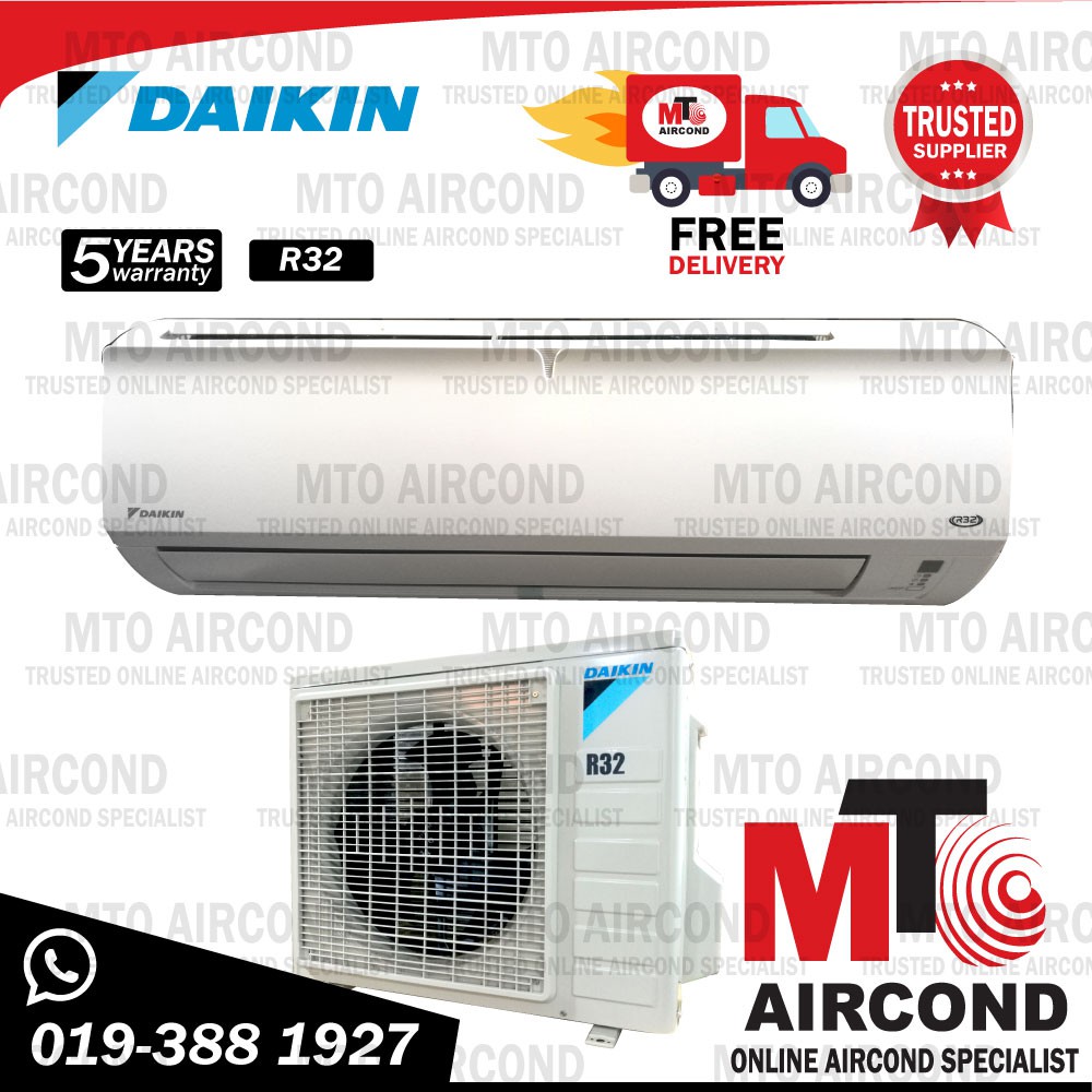 Mto Daikin Non Inverter 2 0hp Air Conditional 2hp Aircond Ftv50p Rv50c Shopee Malaysia