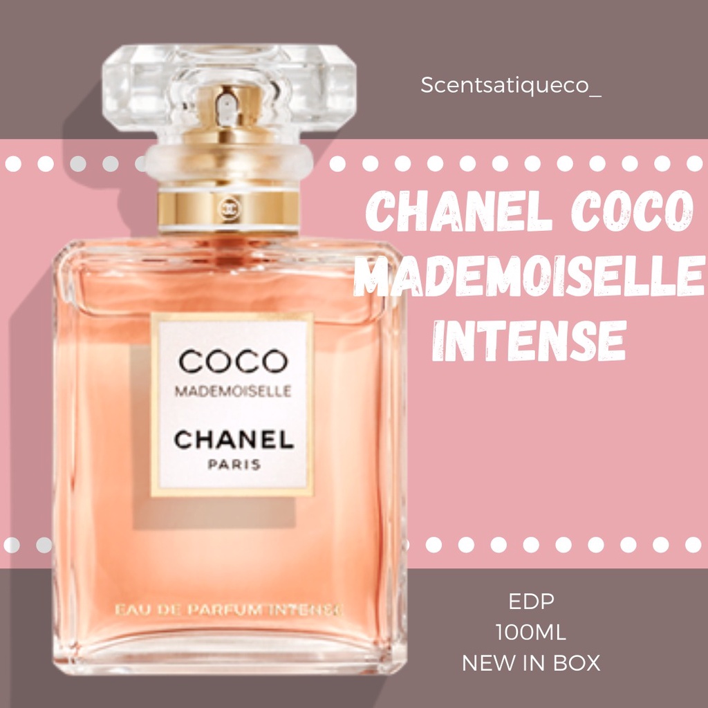 100 Original Perfume Chanel Coco Mademoiselle Intense Shopee Malaysia