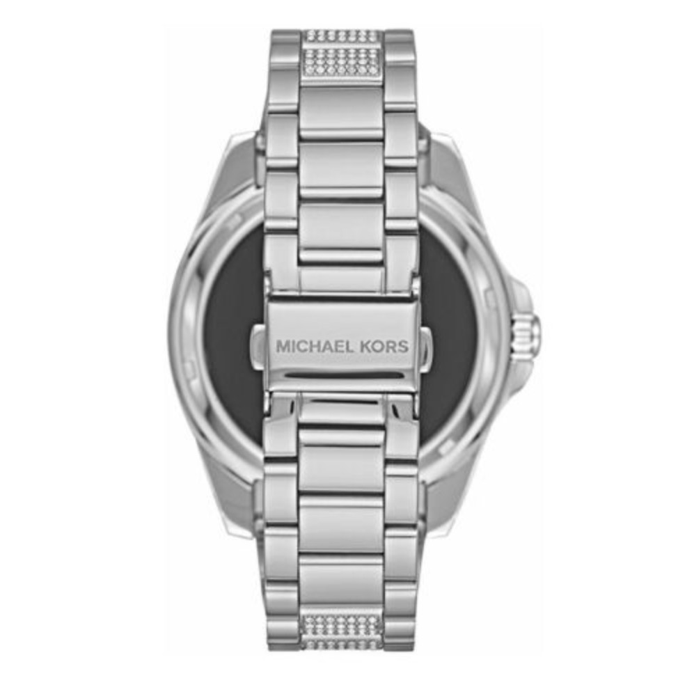 michael kors access unisex 45mm silvertone bradshaw