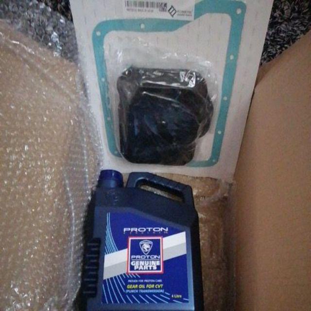 ORIGINAL PROTON CVT GEAR OIL (4L) + AUTO FILTER & GASKET ...