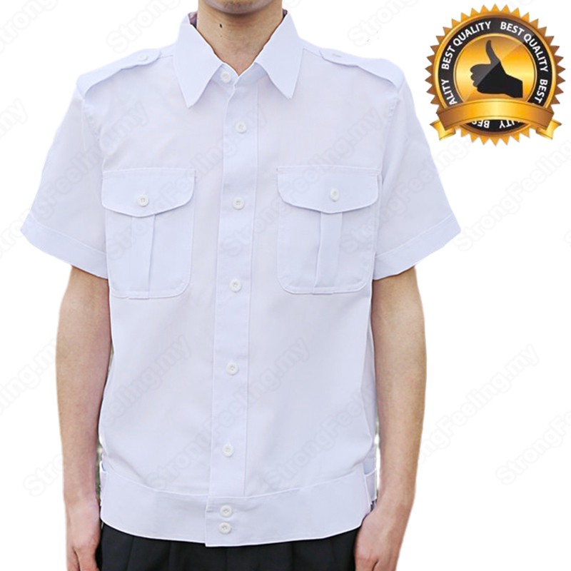 Shirt/ Work Uniform/ BAJU TEKSI/ UNIFORM MA/ KEMEJA PUTIH LENGAN 