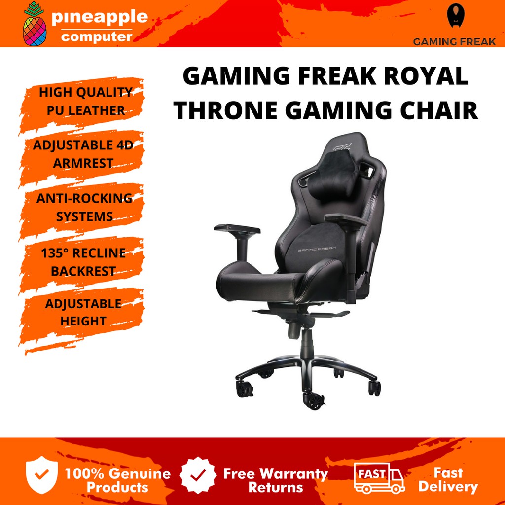 ROYAL THRONE - Professional Gaming Chair (Model No.: GF-GCRT10-BK)