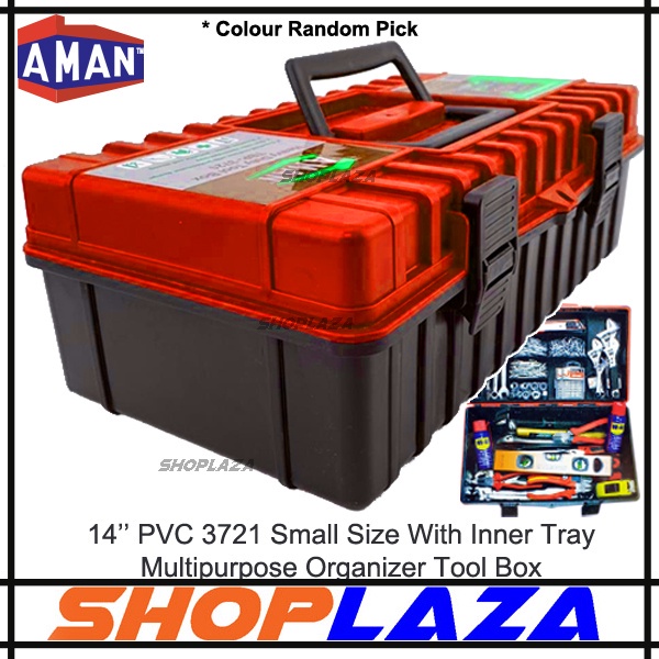 Aman PVC Tool Box Inner Tray Organizer Plastic Storage Box Tool Box 14 ...