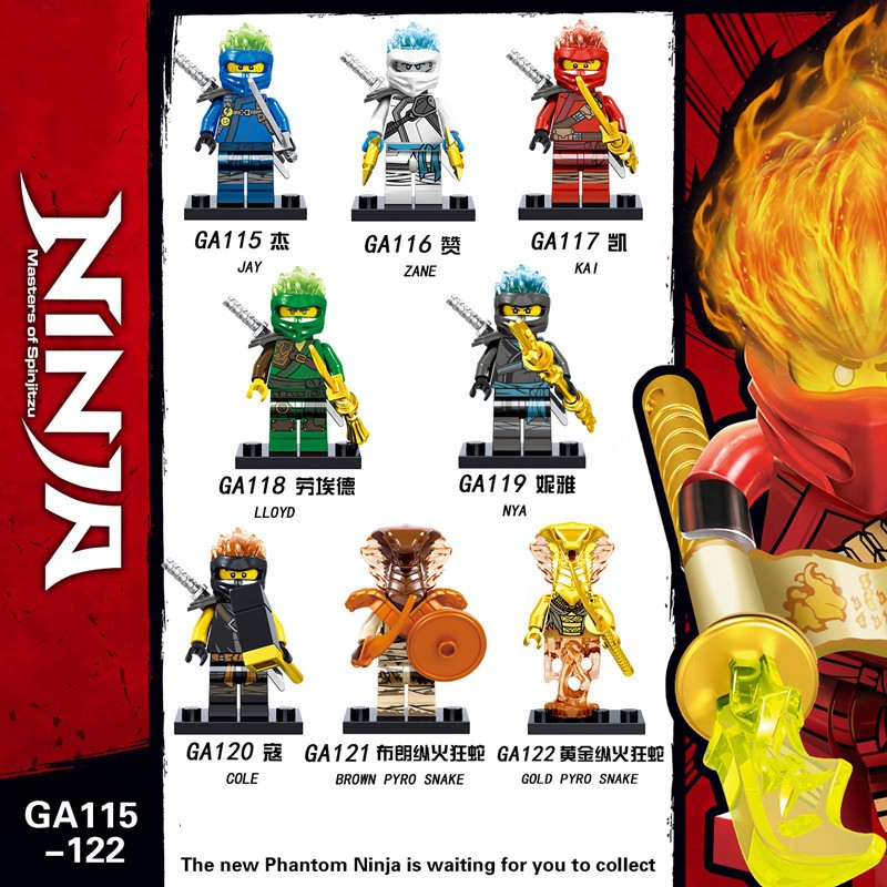 lego ninjago pyro snakes