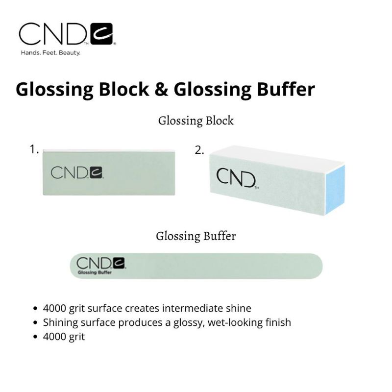 Glowing BLOCK, Glowing BUFFER CND 4000Grit Shopee Malaysia